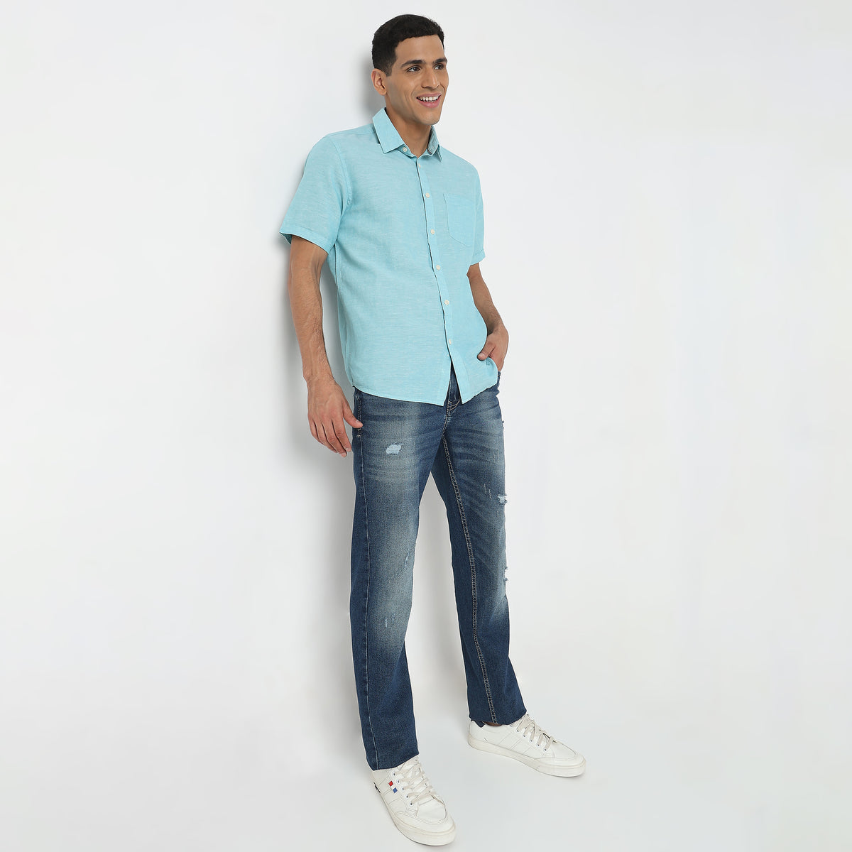 Regular Fit Solid Shirt