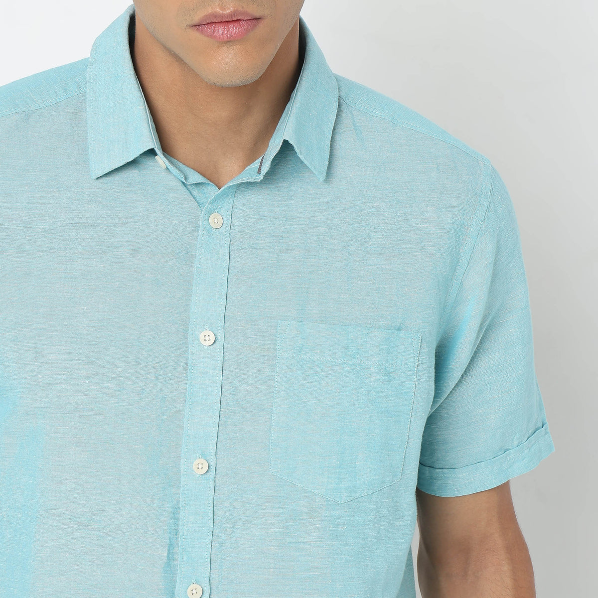 Regular Fit Solid Shirt