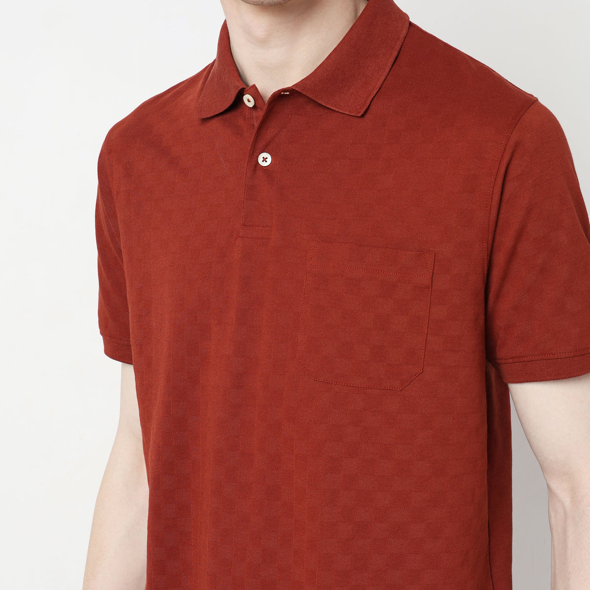 Regular Fit Structured Polo T-Shirt