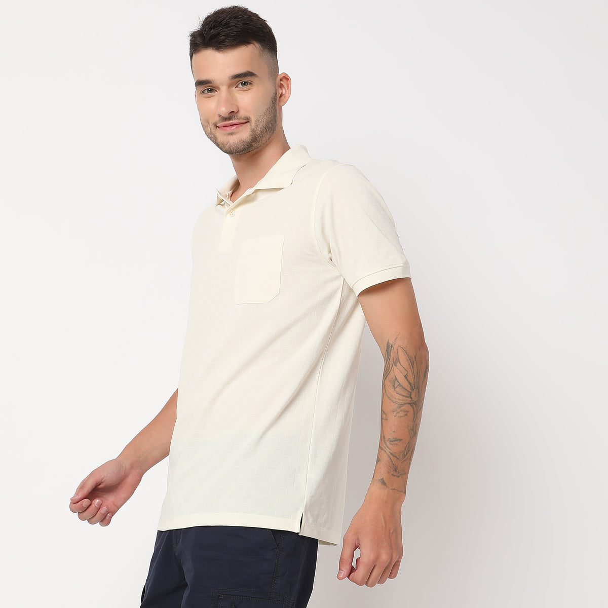 Regular Fit Structured Polo T-Shirt