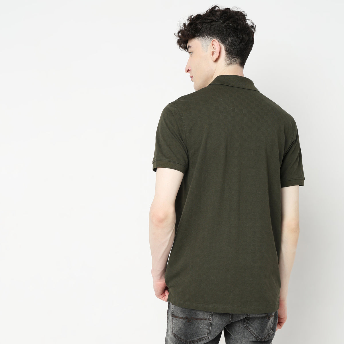 Regular Fit Structured Polo T-Shirt