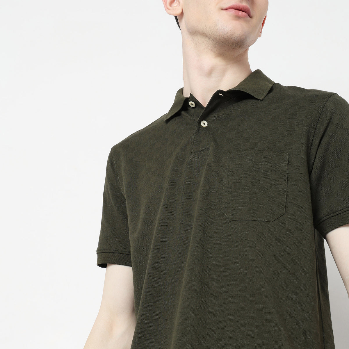 Regular Fit Structured Polo T-Shirt