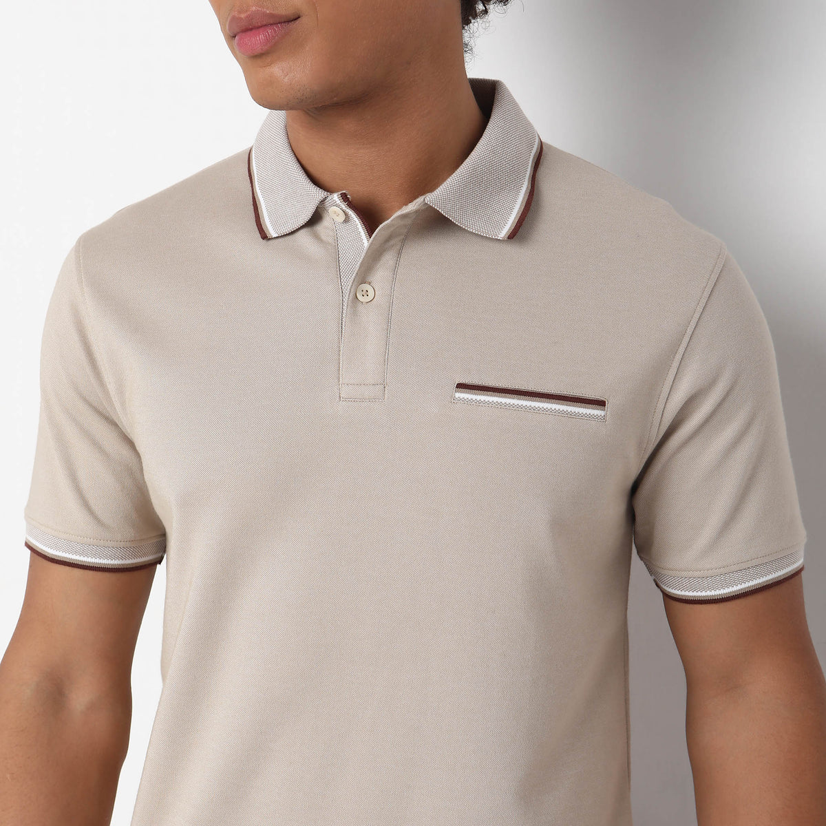 Regular Fit Structured Polo T-Shirt