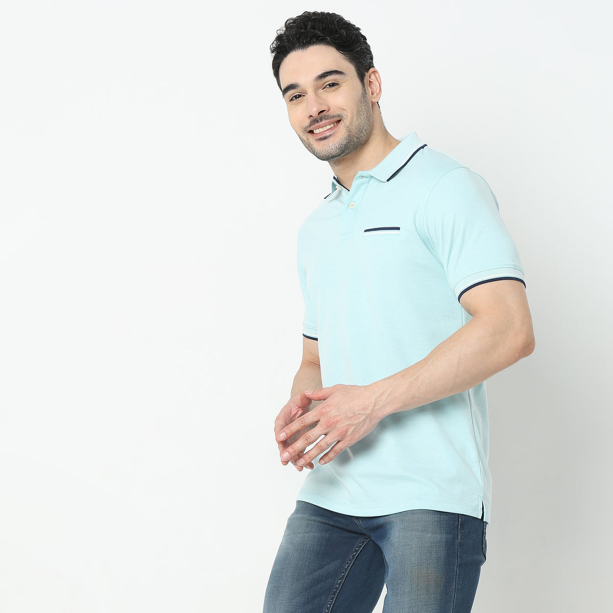 Regular Fit Structured Polo T-Shirt