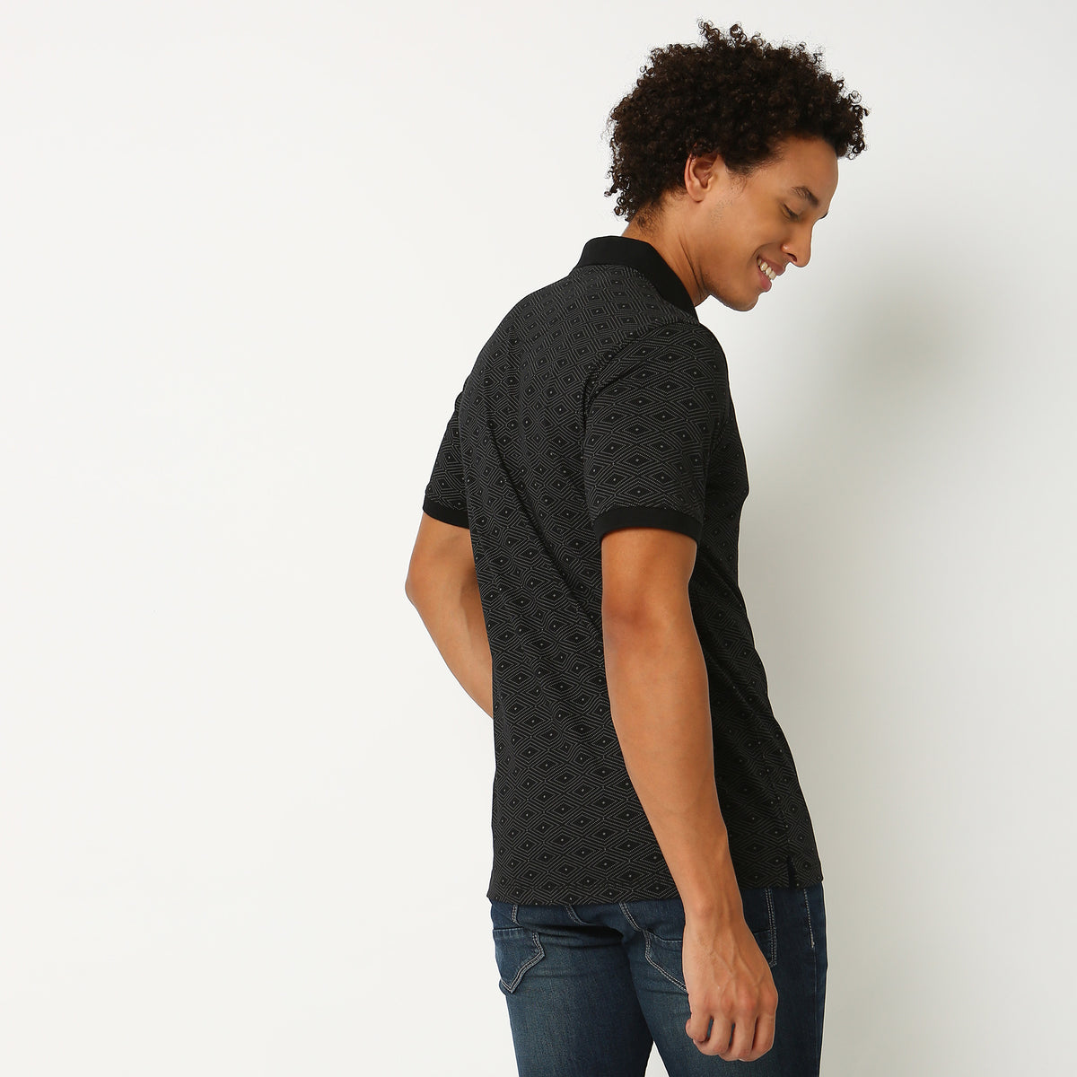 Regular Fit Printed Polo T-Shirt