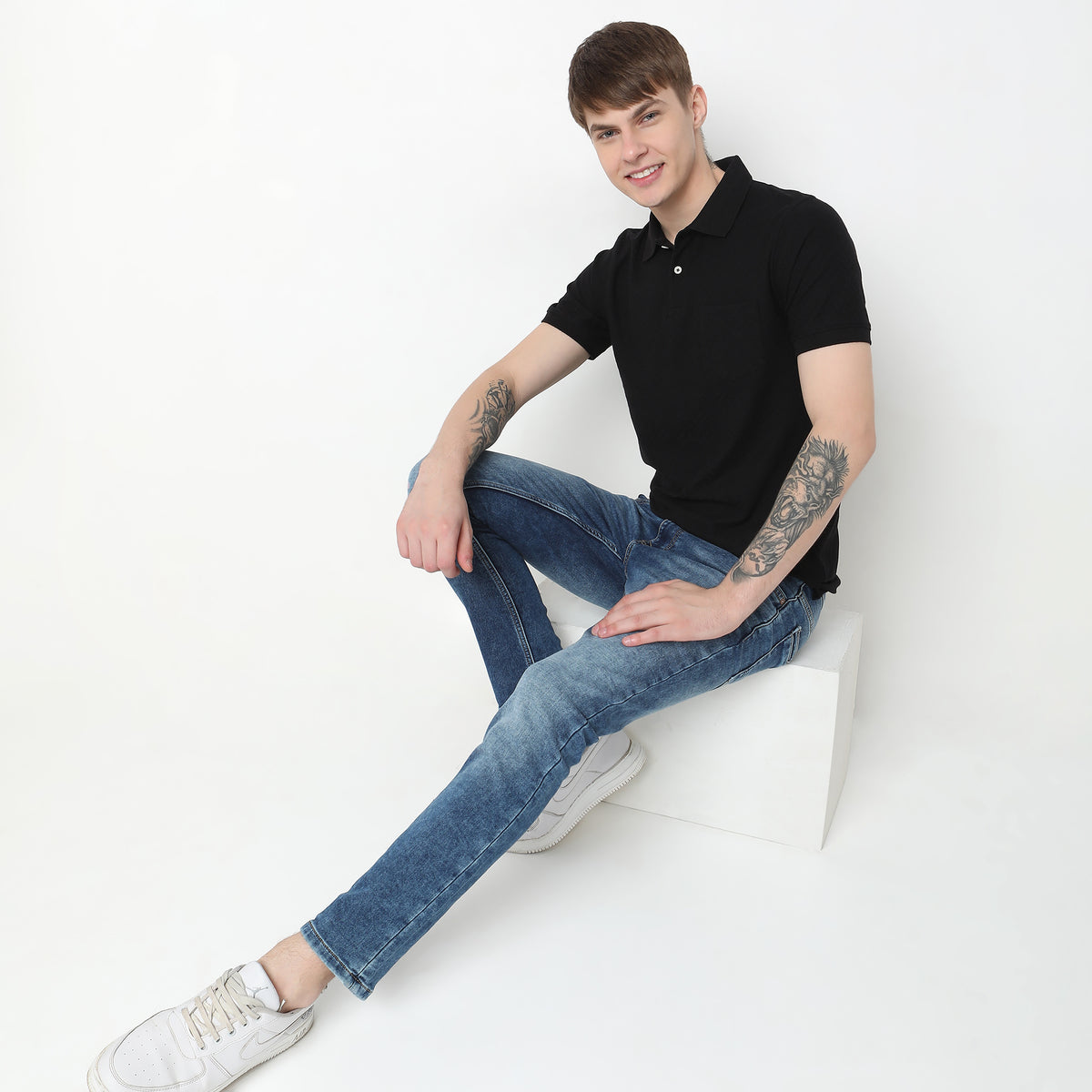 Regular Fit Structured Polo T-Shirt