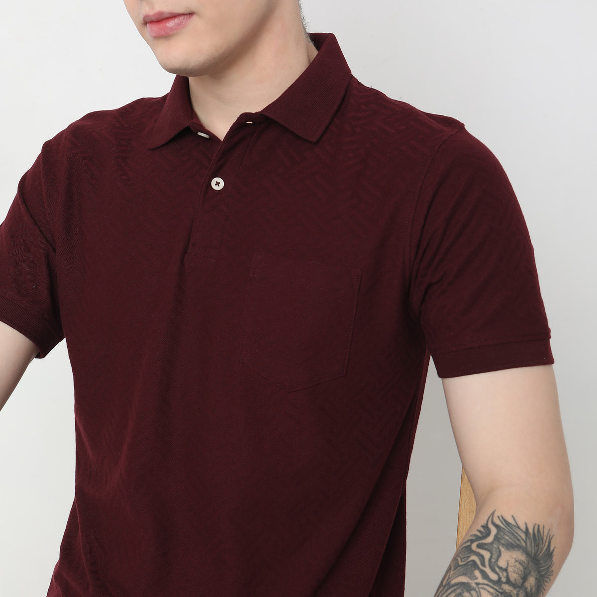 Regular Fit Structured Polo T-Shirt