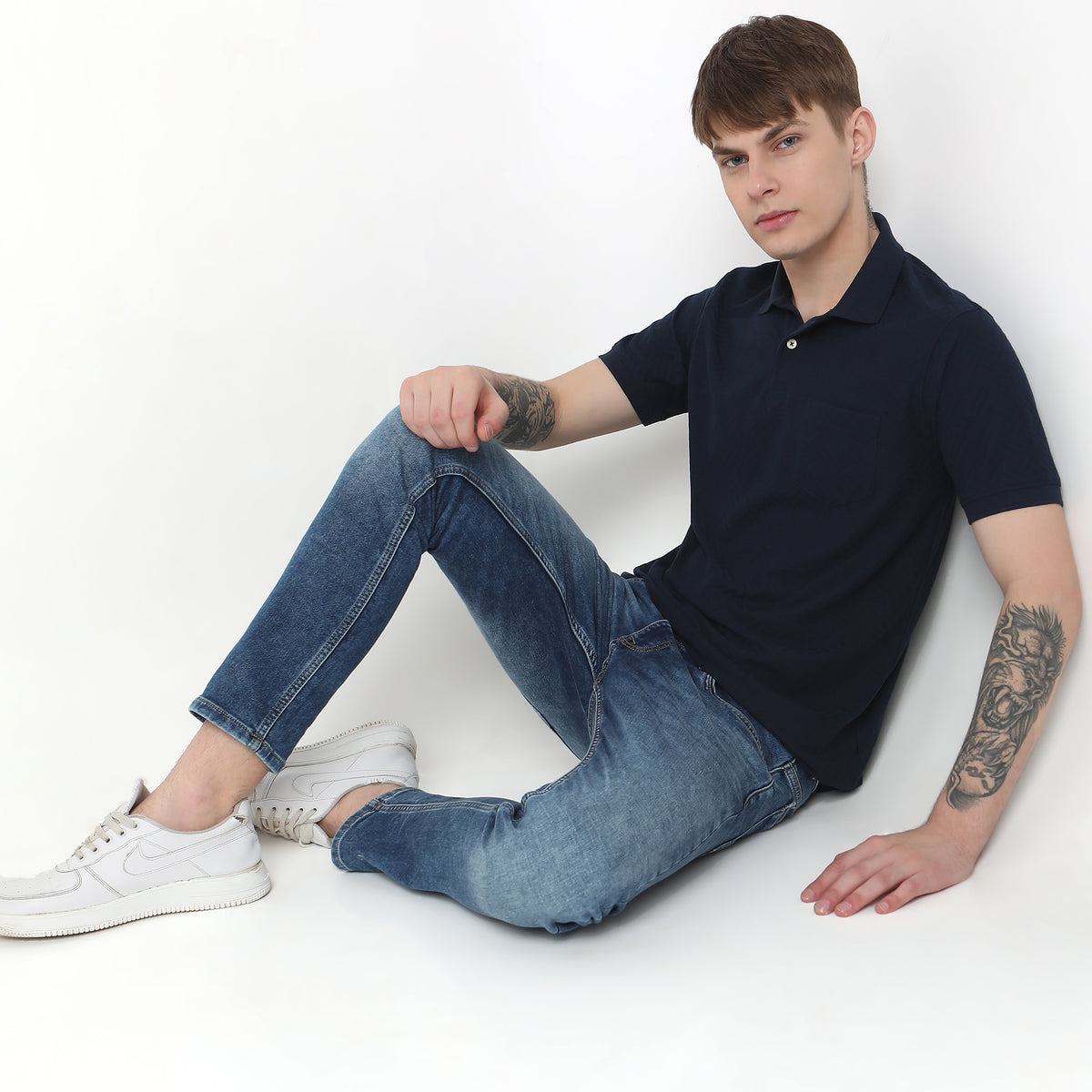 Regular Fit Structured Polo T-Shirt