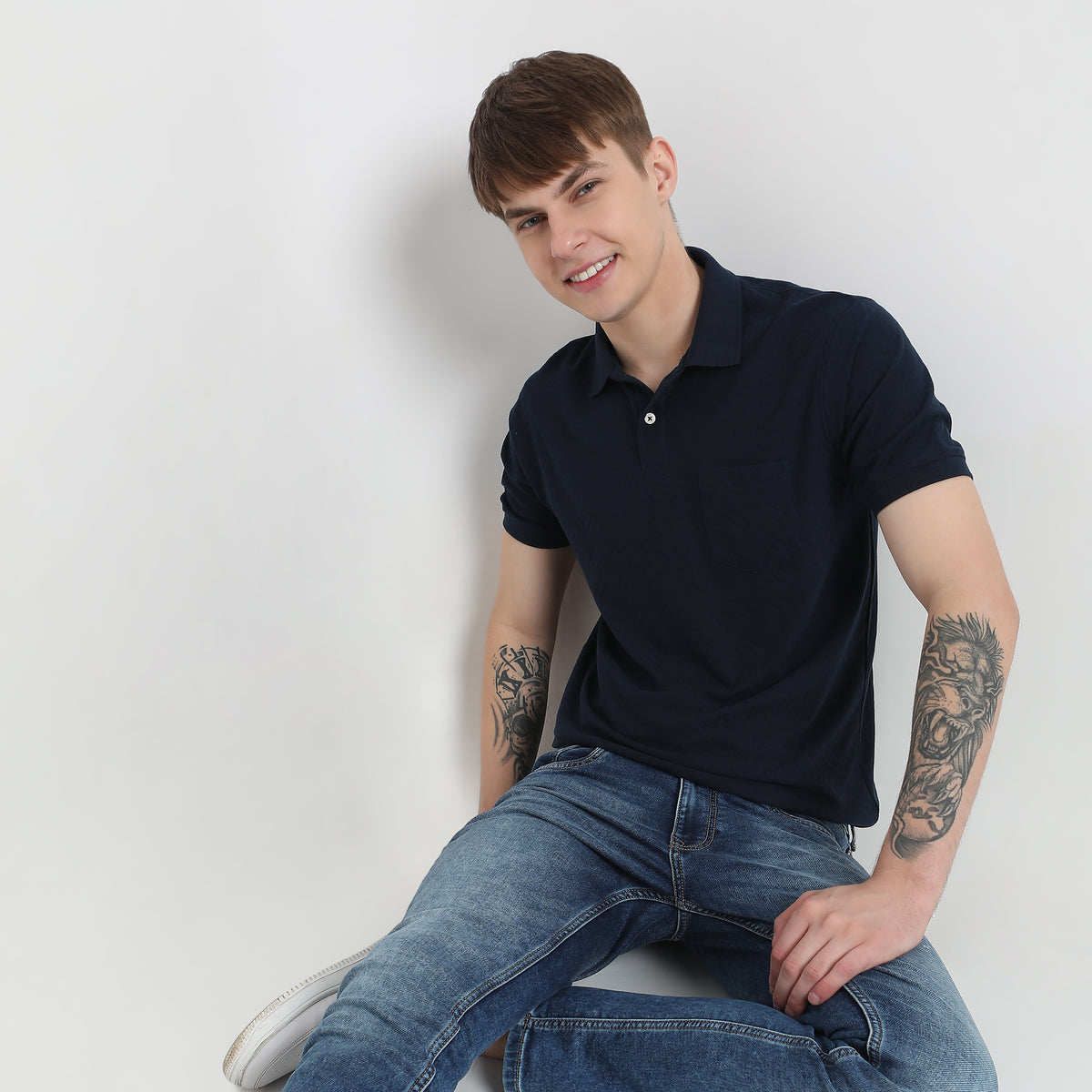 Regular Fit Structured Polo T-Shirt