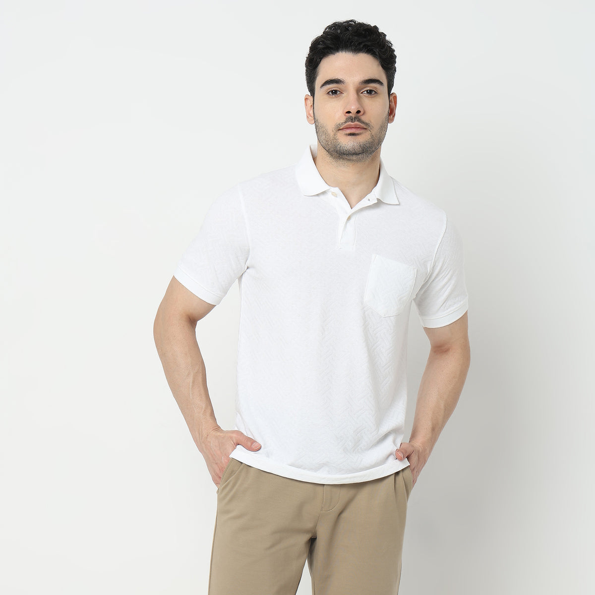 Regular Fit Structured Polo T-Shirt