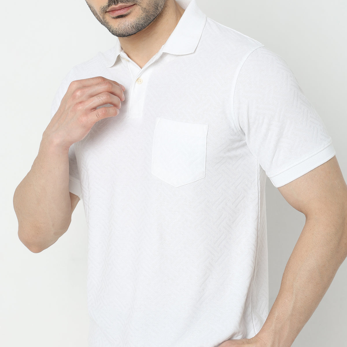 Regular Fit Structured Polo T-Shirt