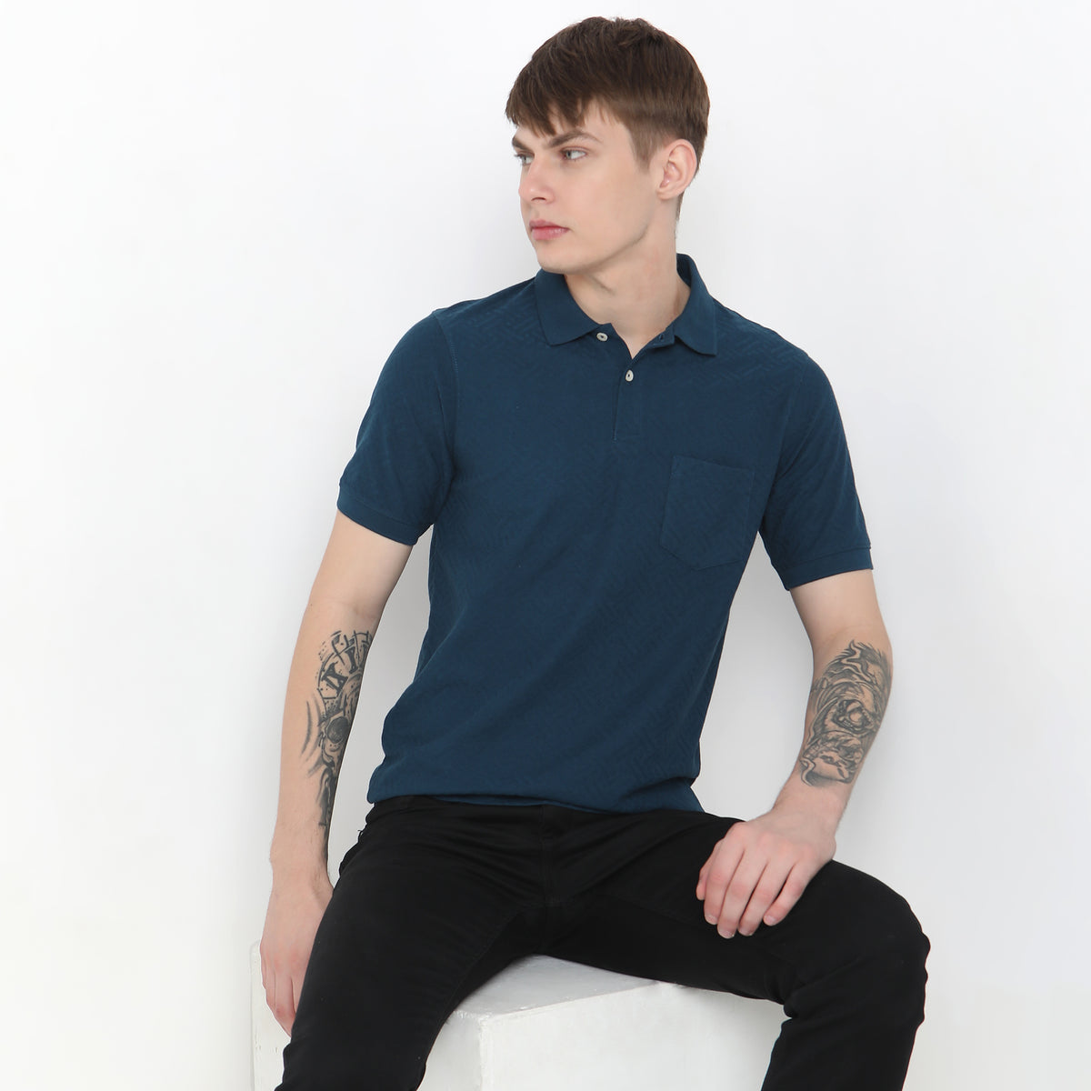 Regular Fit Structured Polo T-Shirt