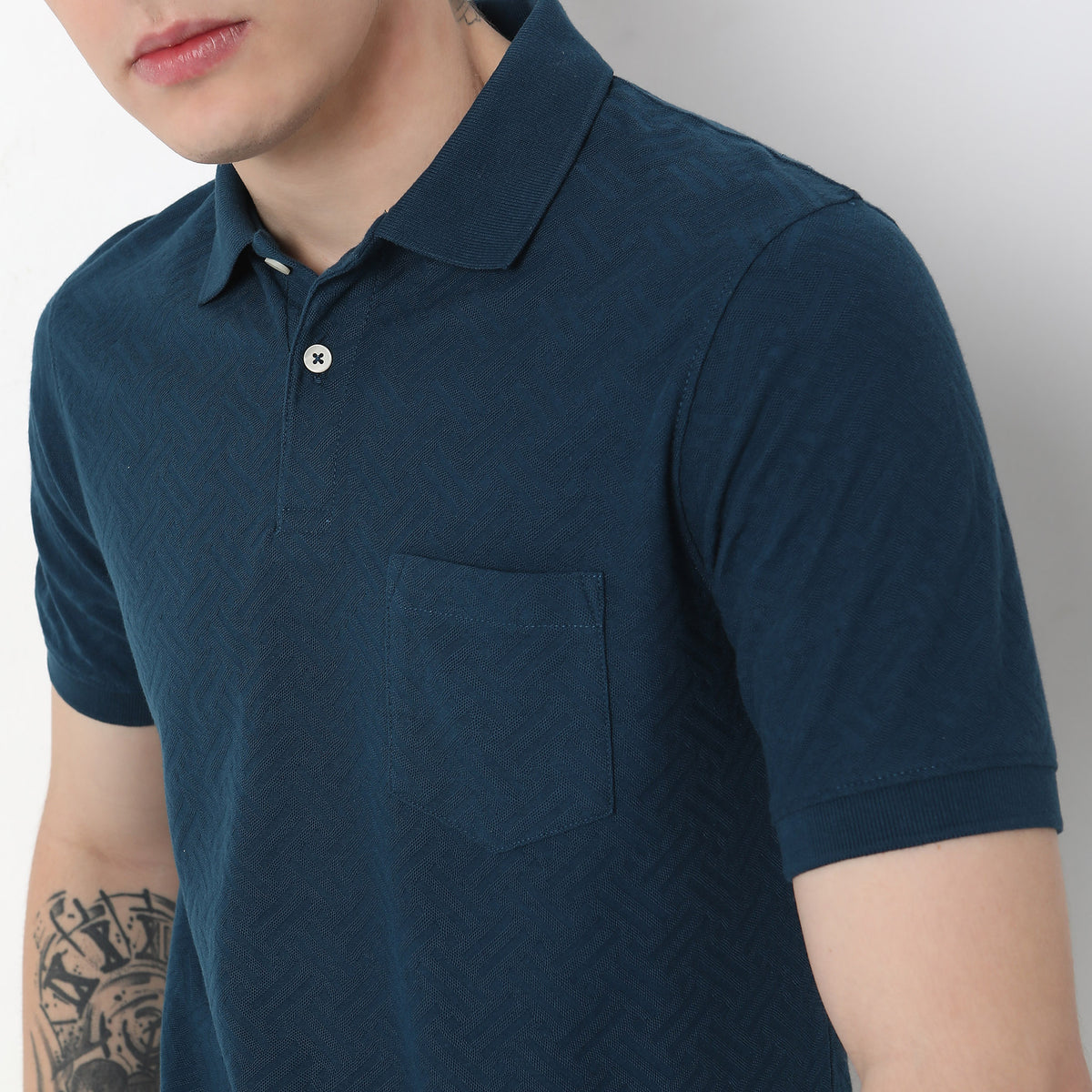 Regular Fit Structured Polo T-Shirt