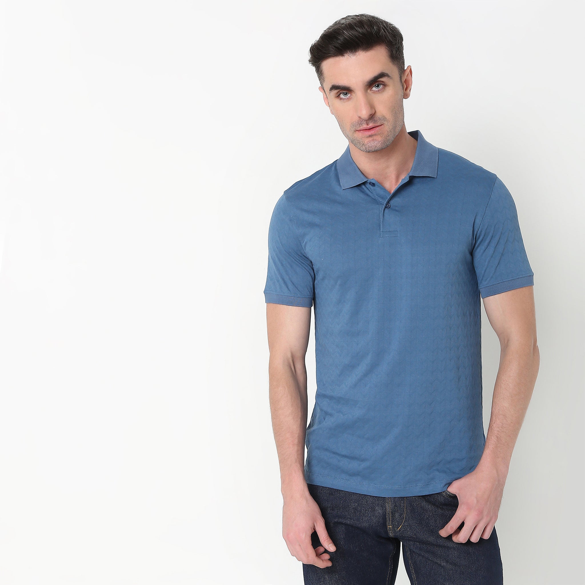 Regular Fit Structured Polo T-Shirt