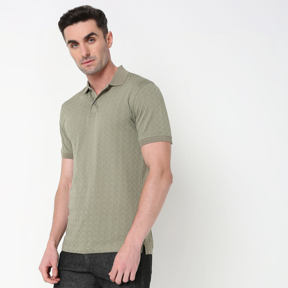 Regular Fit Structured Polo T-Shirt