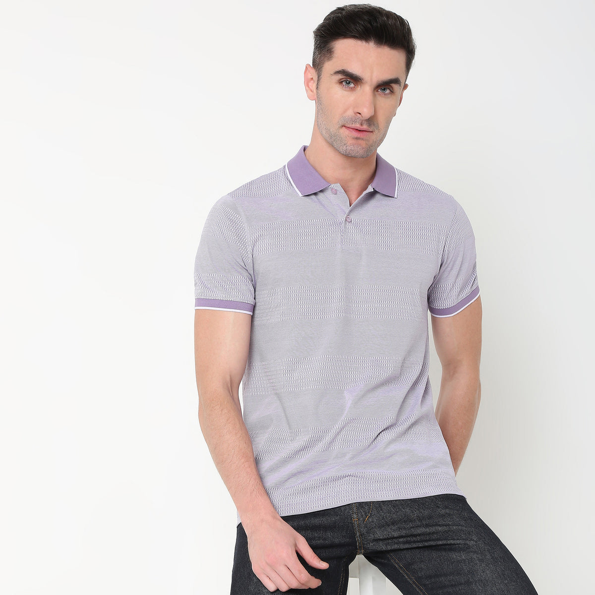 Regular Fit Structured T-Shirt