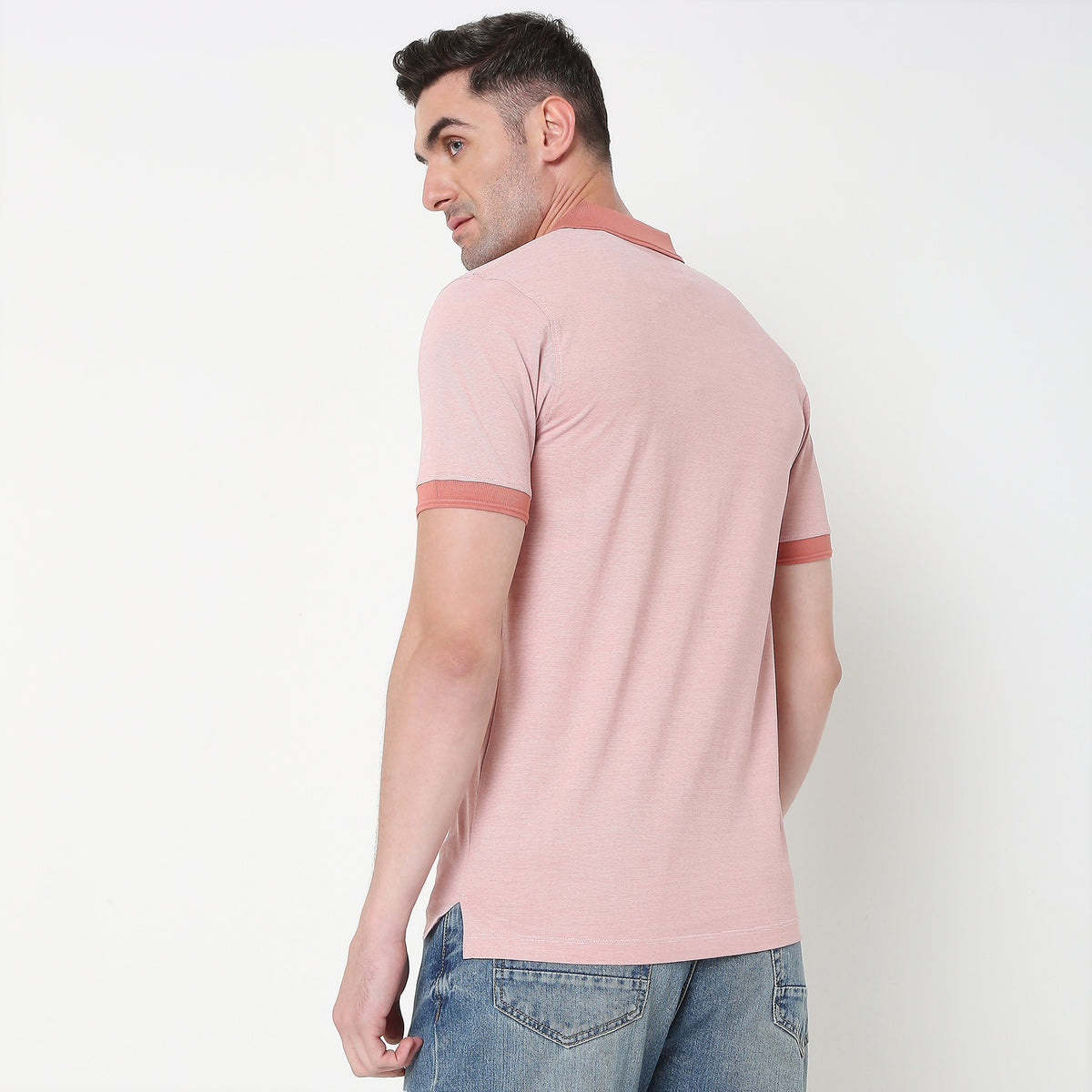 Regular Fit Solid Polo T-Shirt