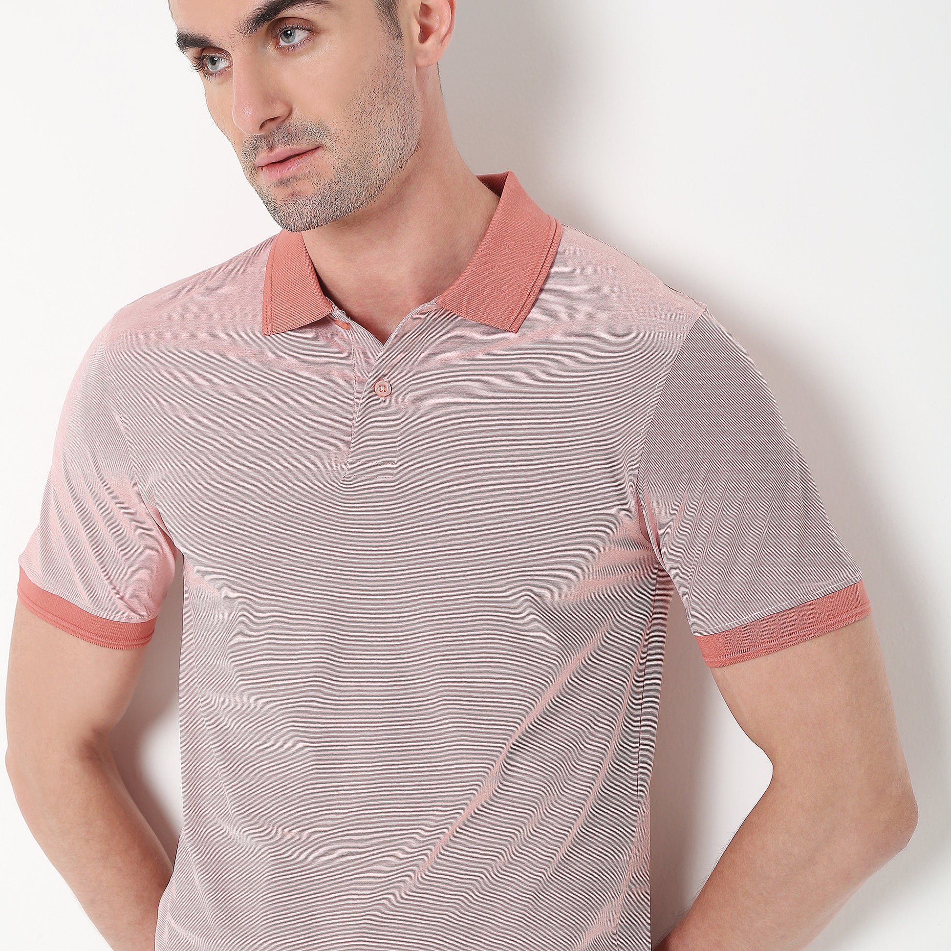 Regular Fit Solid Polo T-Shirt