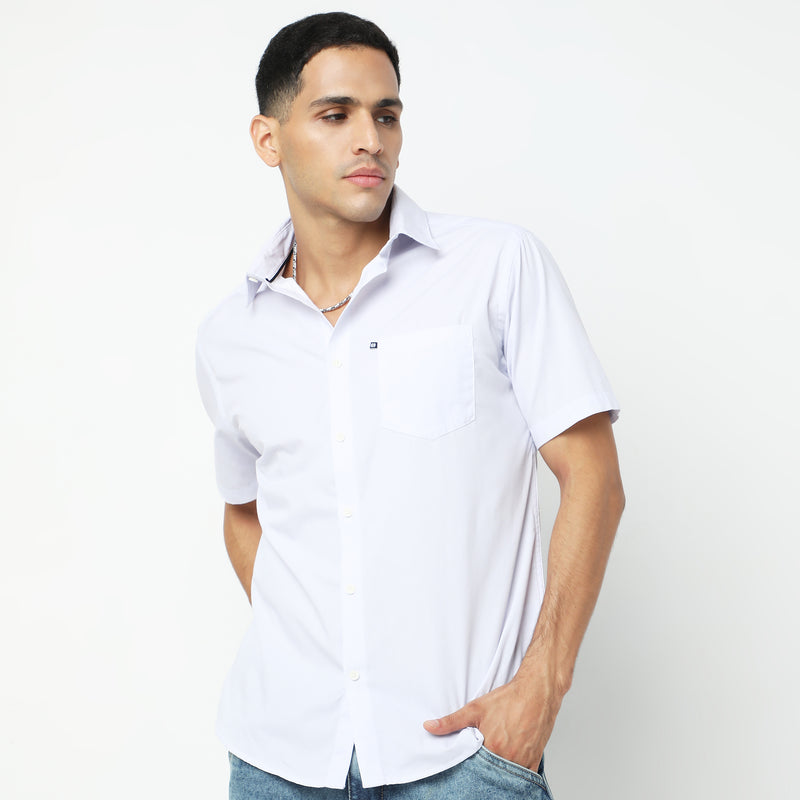 Regular Fit Solid Shirt