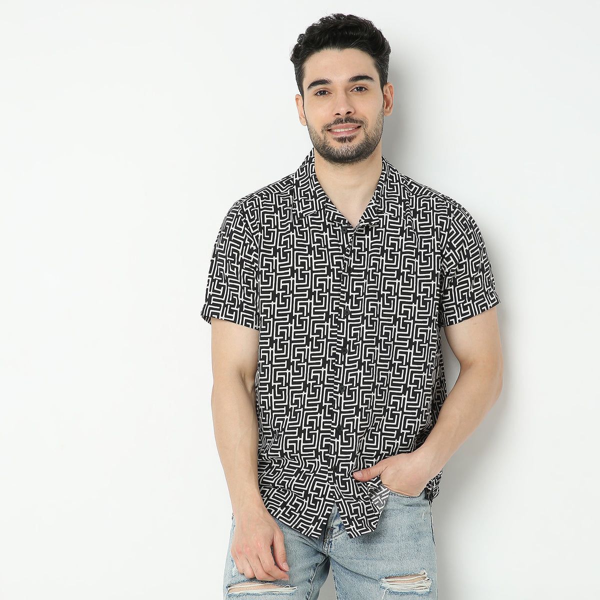 Regular Fit Printed Shirt