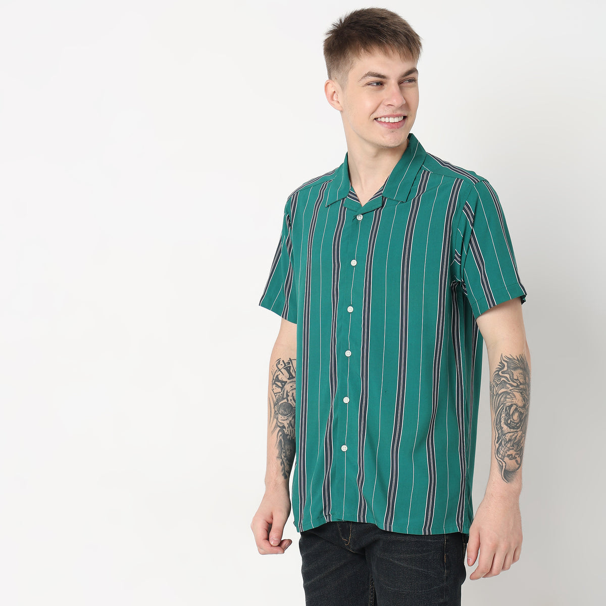 Regular Fit Striped Shirt