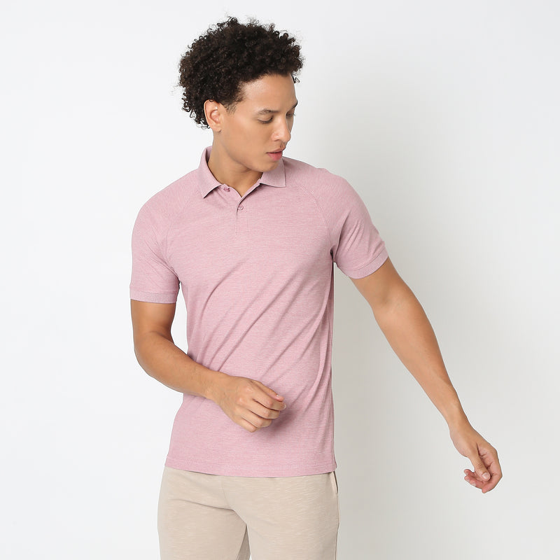 Regular Fit Solid Polo T-Shirt