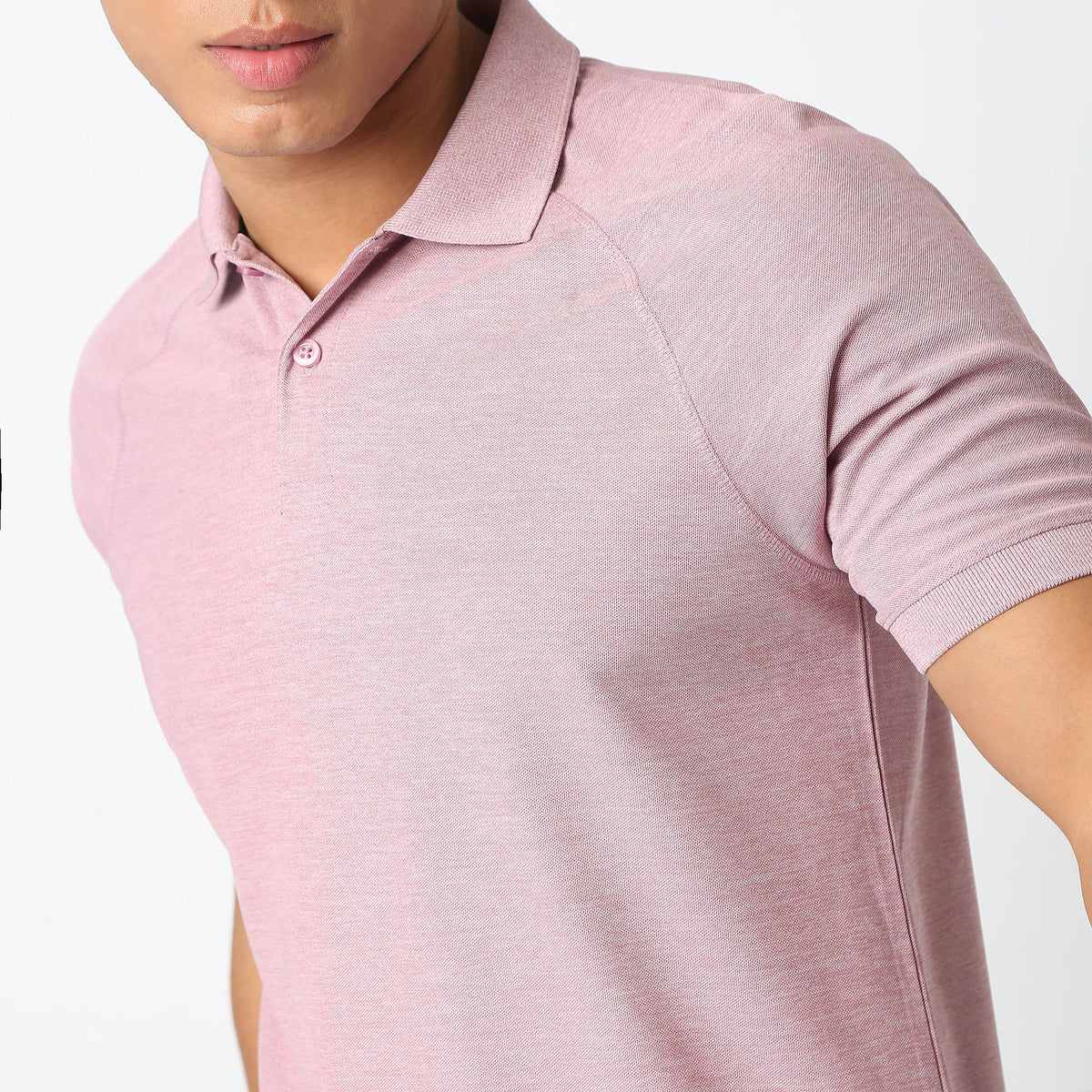 Regular Fit Solid Polo T-Shirt