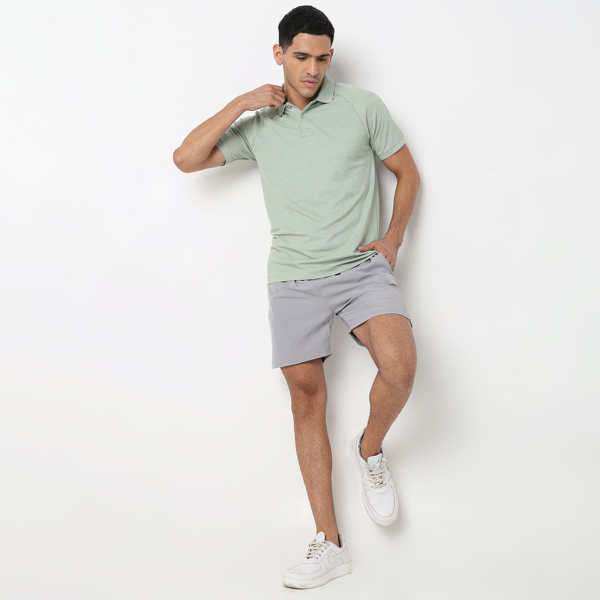 Regular Fit Solid Polo T-Shirt