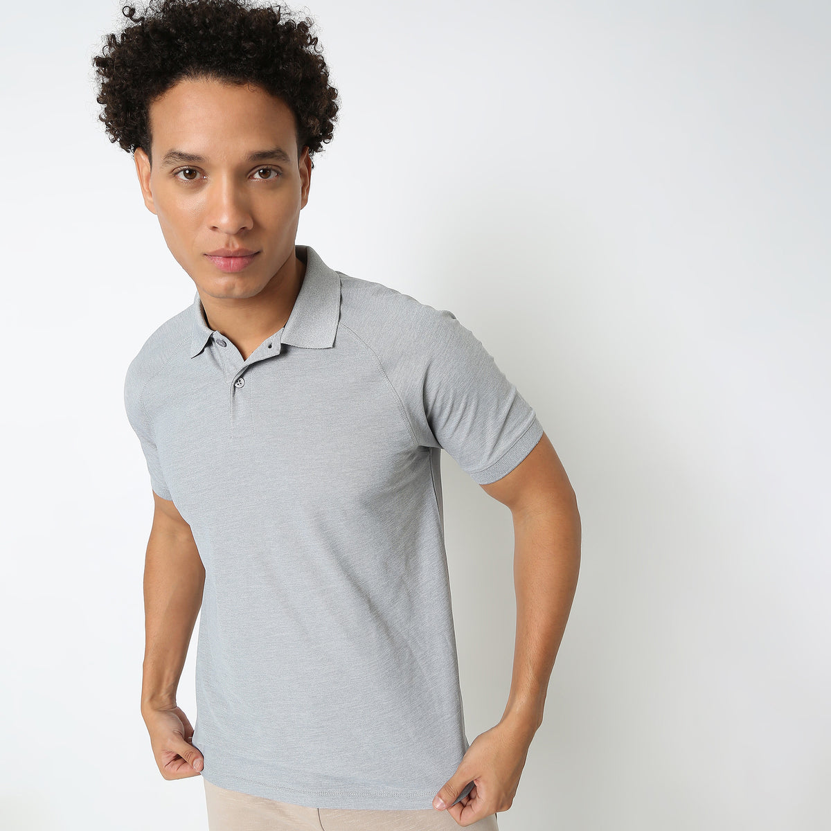 Regular Fit Solid Polo T-Shirt