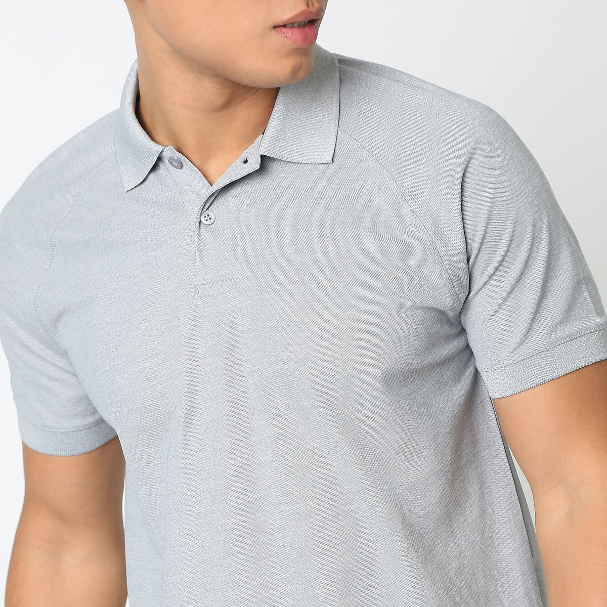 Regular Fit Solid Polo T-Shirt