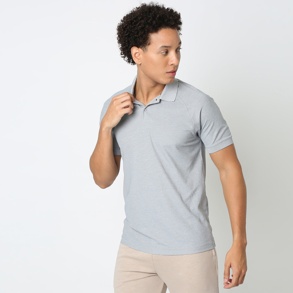 Regular Fit Solid Polo T-Shirt