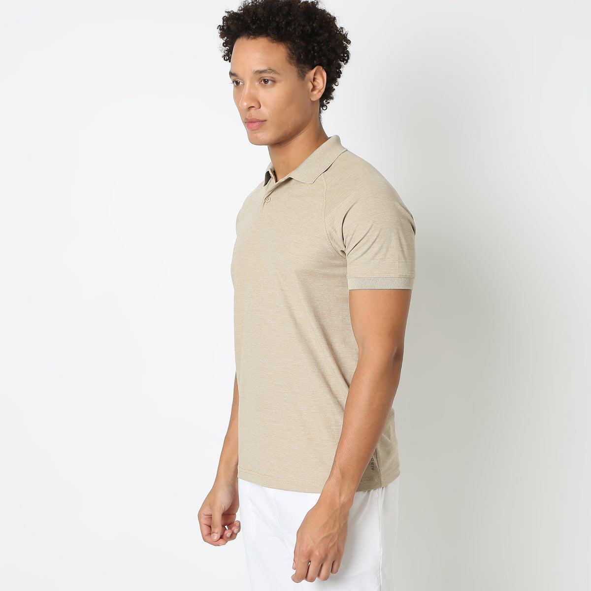 Regular Fit Solid Polo T-Shirt