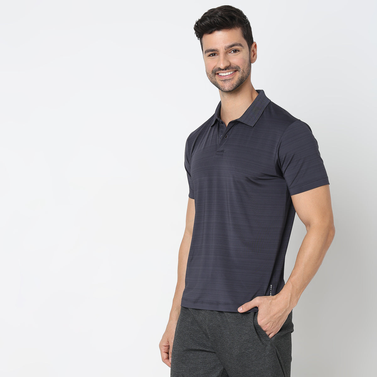 Regular Fit Solid Polo T-Shirt