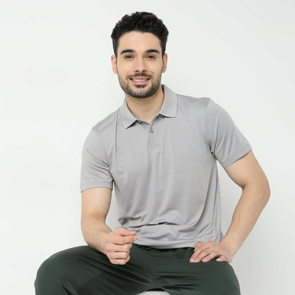 Regular Fit Solid Polo T-Shirt