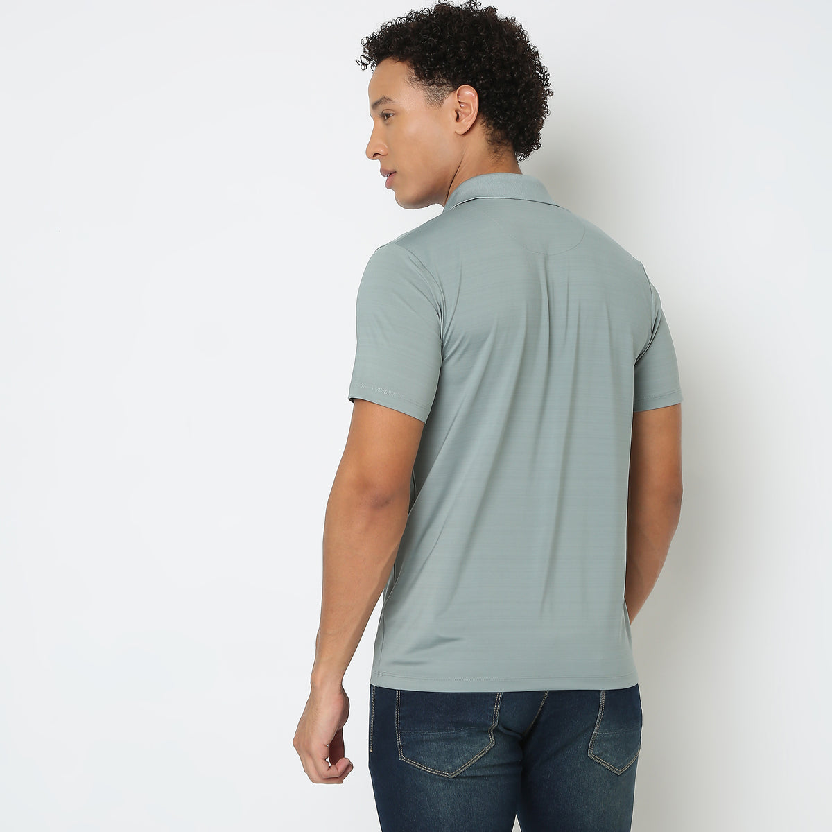 Regular Fit Solid Polo T-Shirt