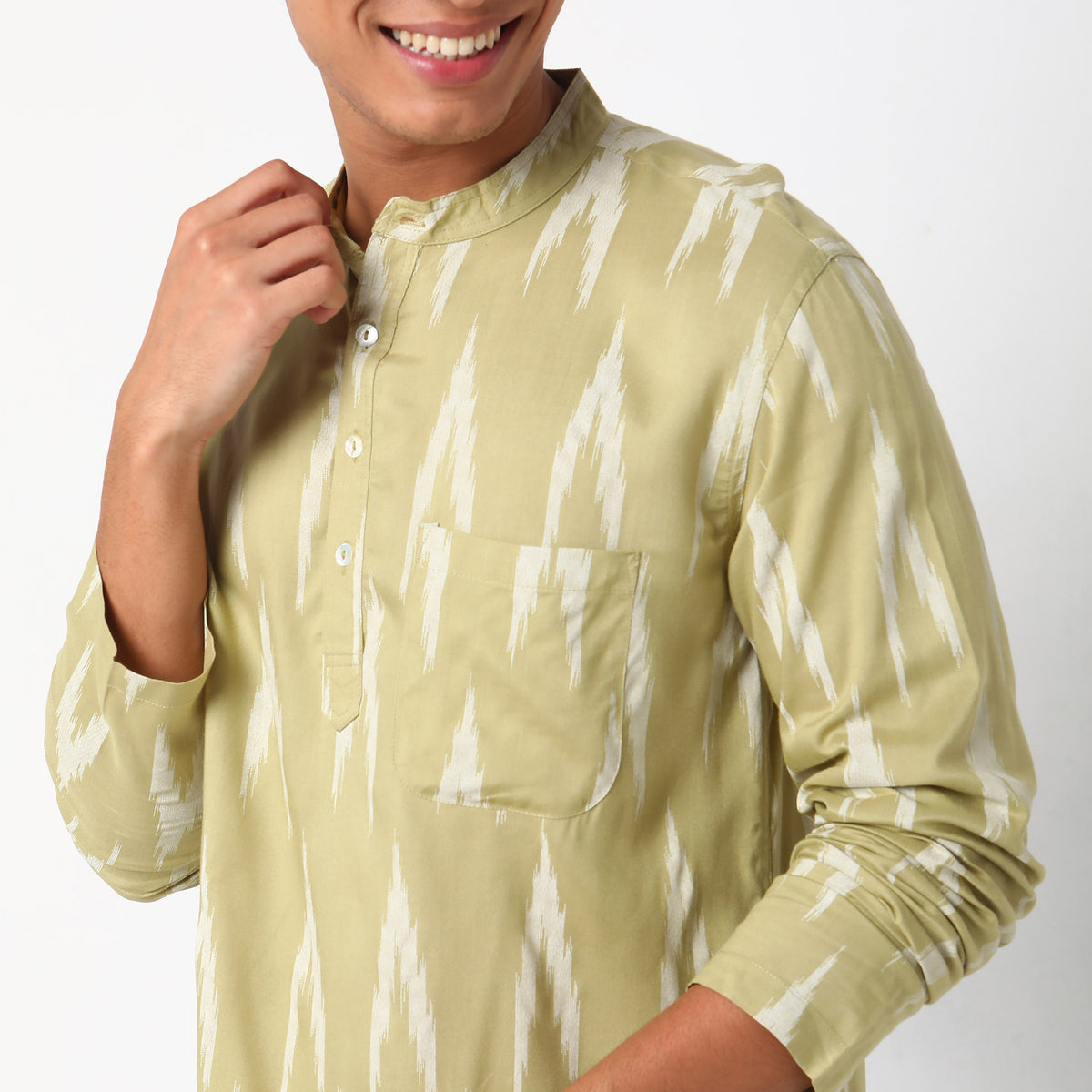 Regular Fit Printed Short Kurta