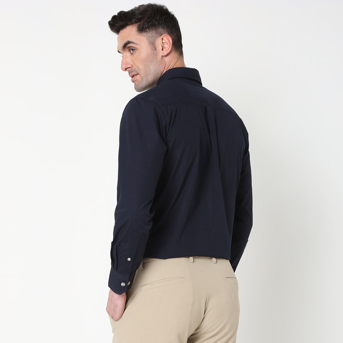 Slim Fit Solid Shirt