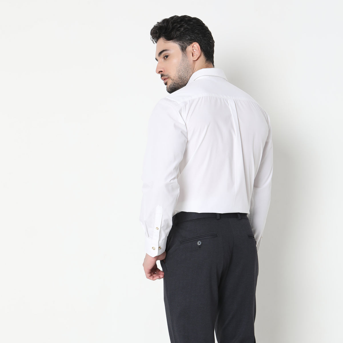 Slim Fit Solid Shirt