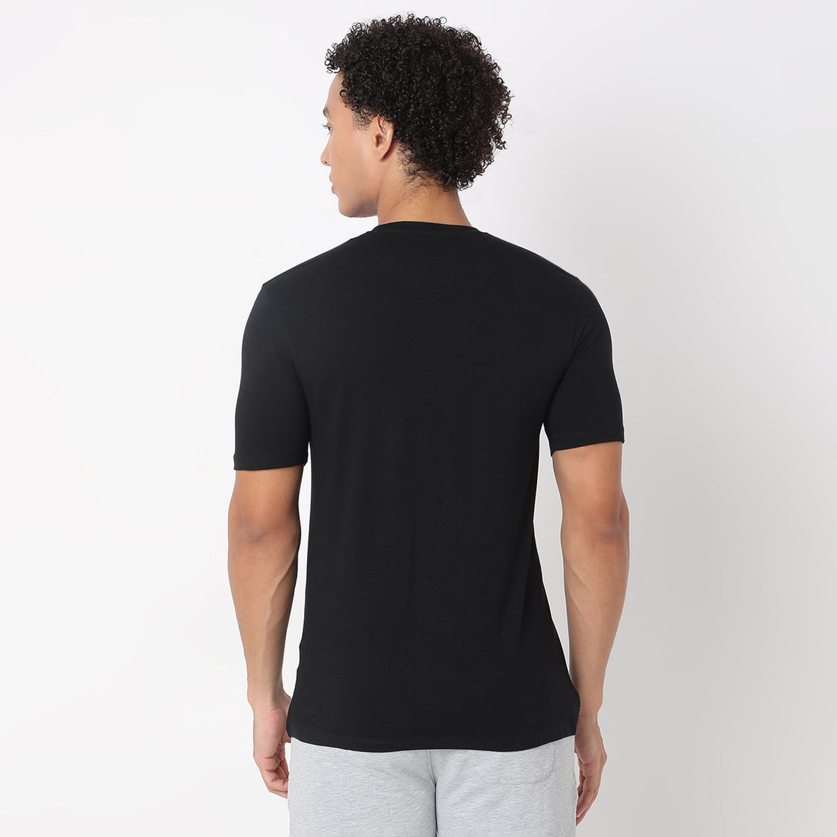 Regular Fit Solid T-Shirt