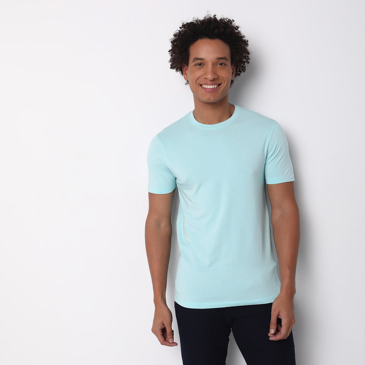 Regular Fit Solid T-Shirt