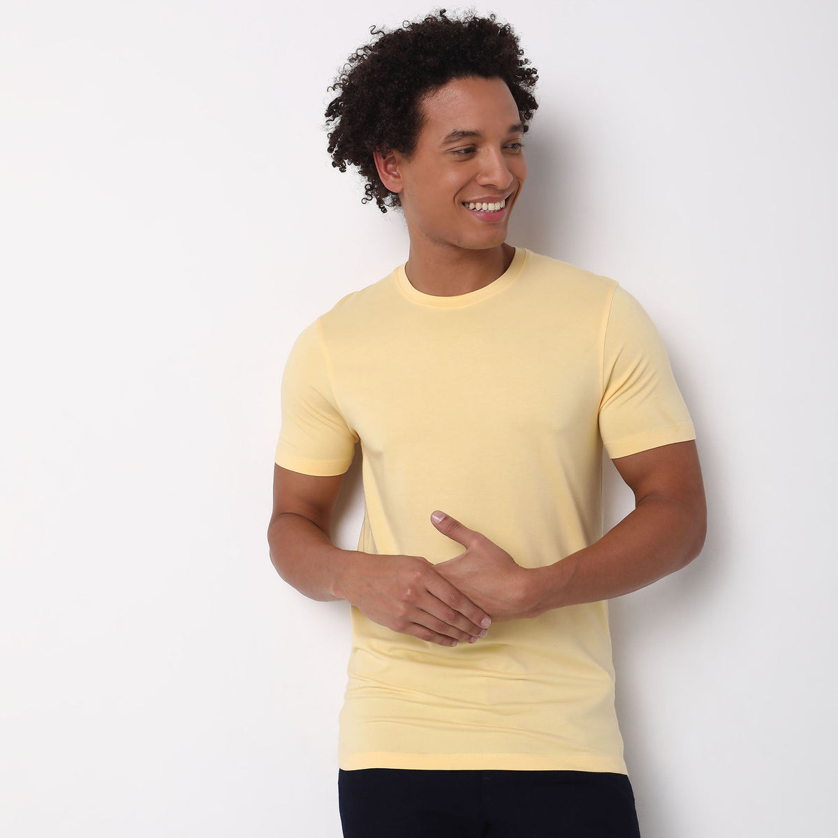 Regular Fit Solid T-Shirt