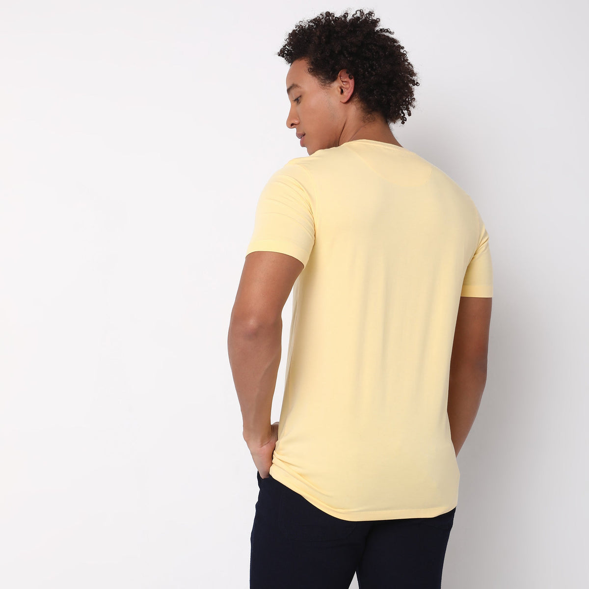 Regular Fit Solid T-Shirt