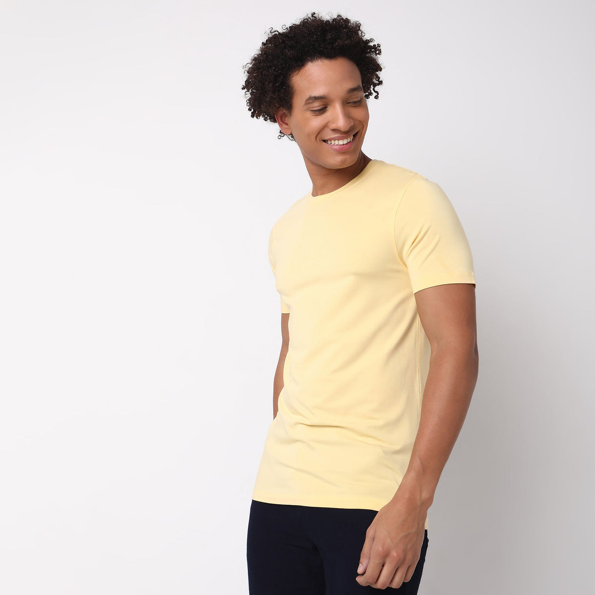 Regular Fit Solid T-Shirt