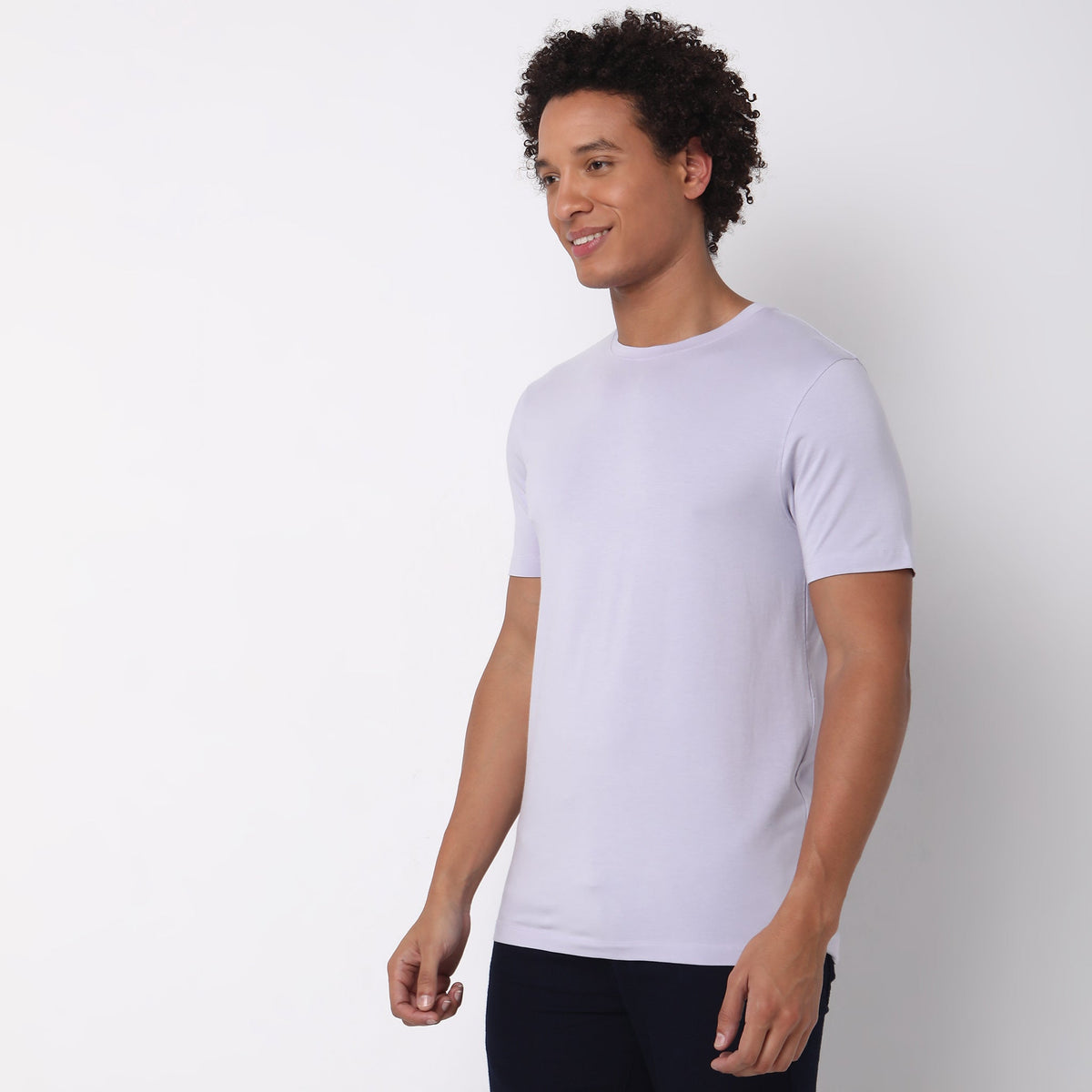 Regular Fit Solid T-Shirt