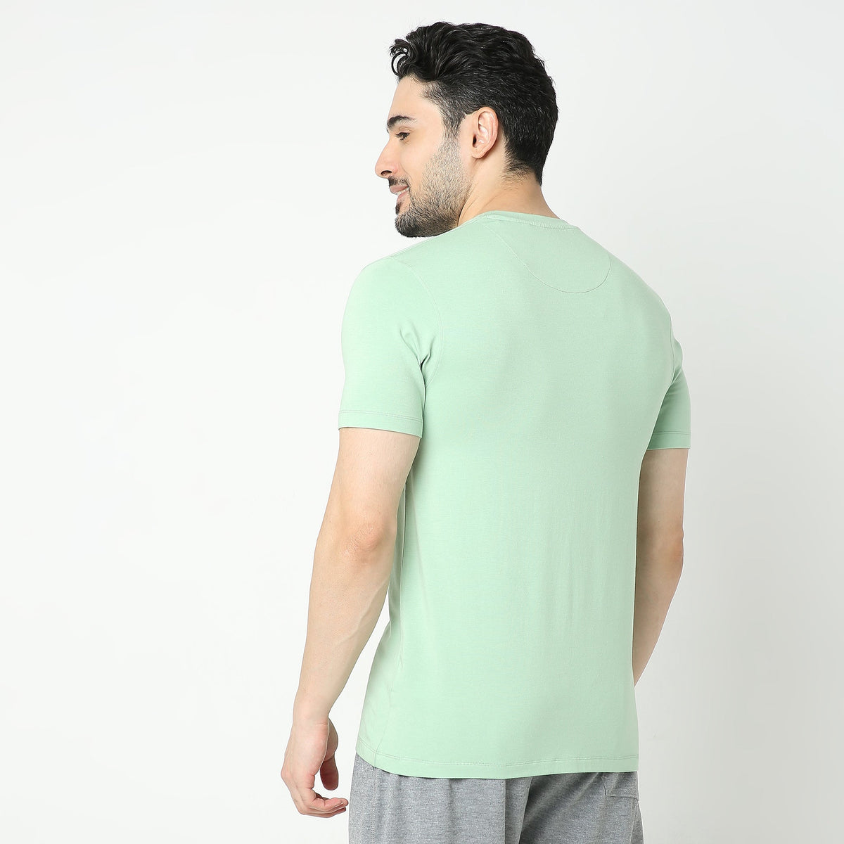 Regular Fit Solid T-Shirt