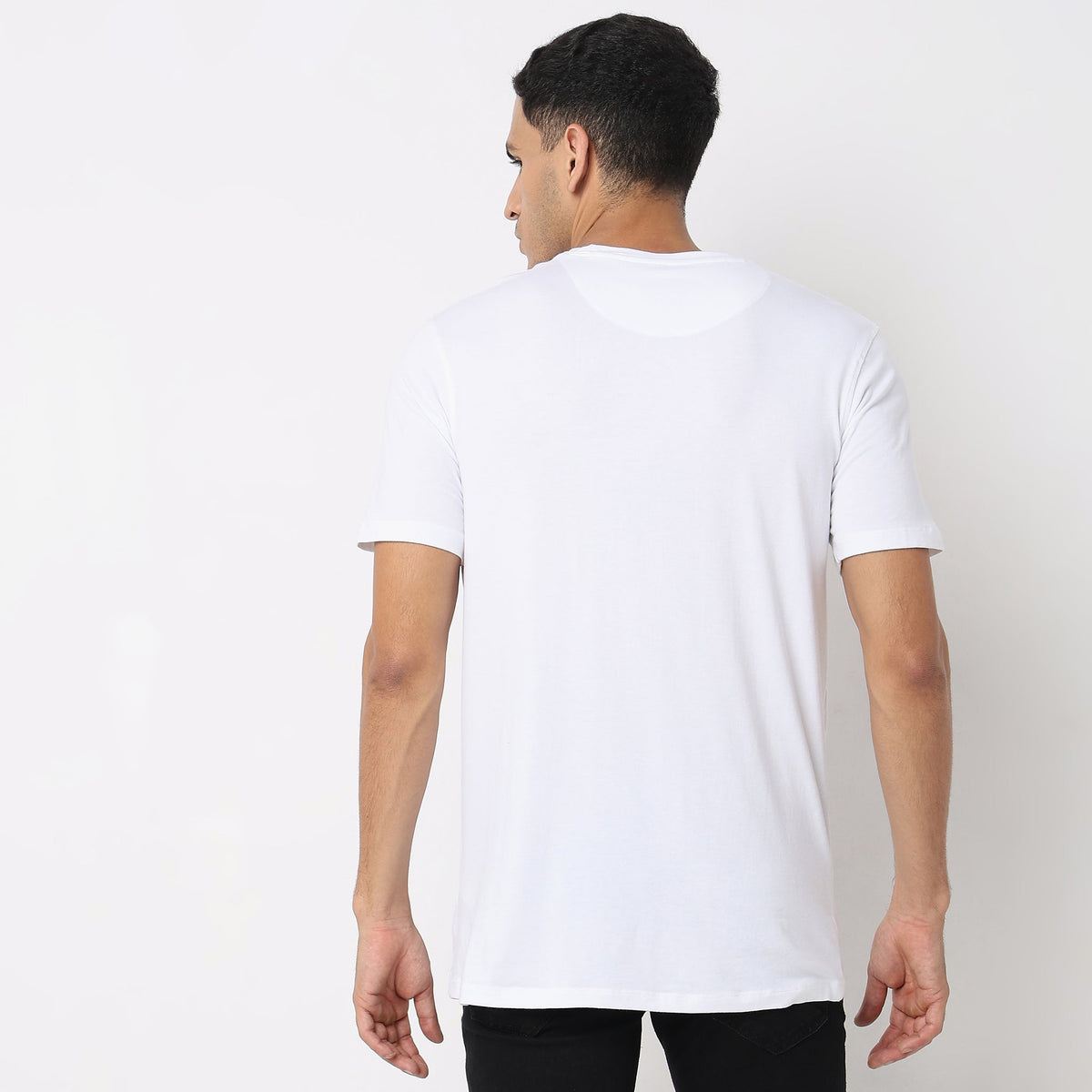 Regular Fit Solid T-Shirt