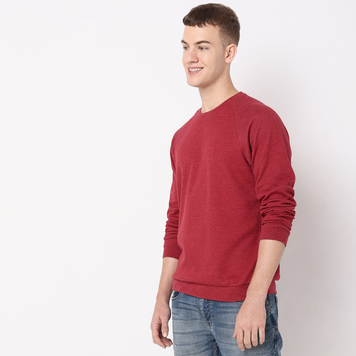 Regular Fit Structured Sweat Tees