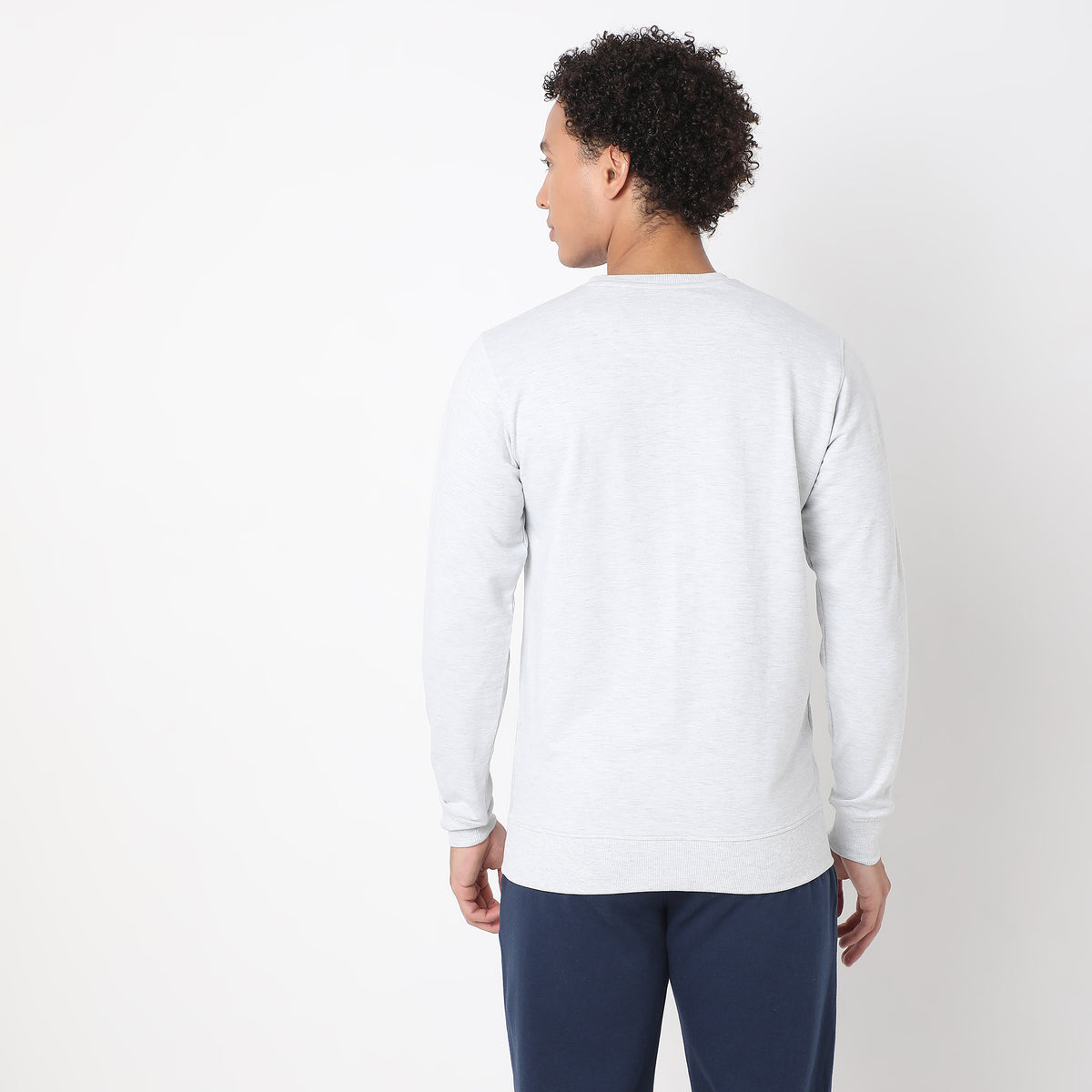 Regular Fit Solid Sweat Tees