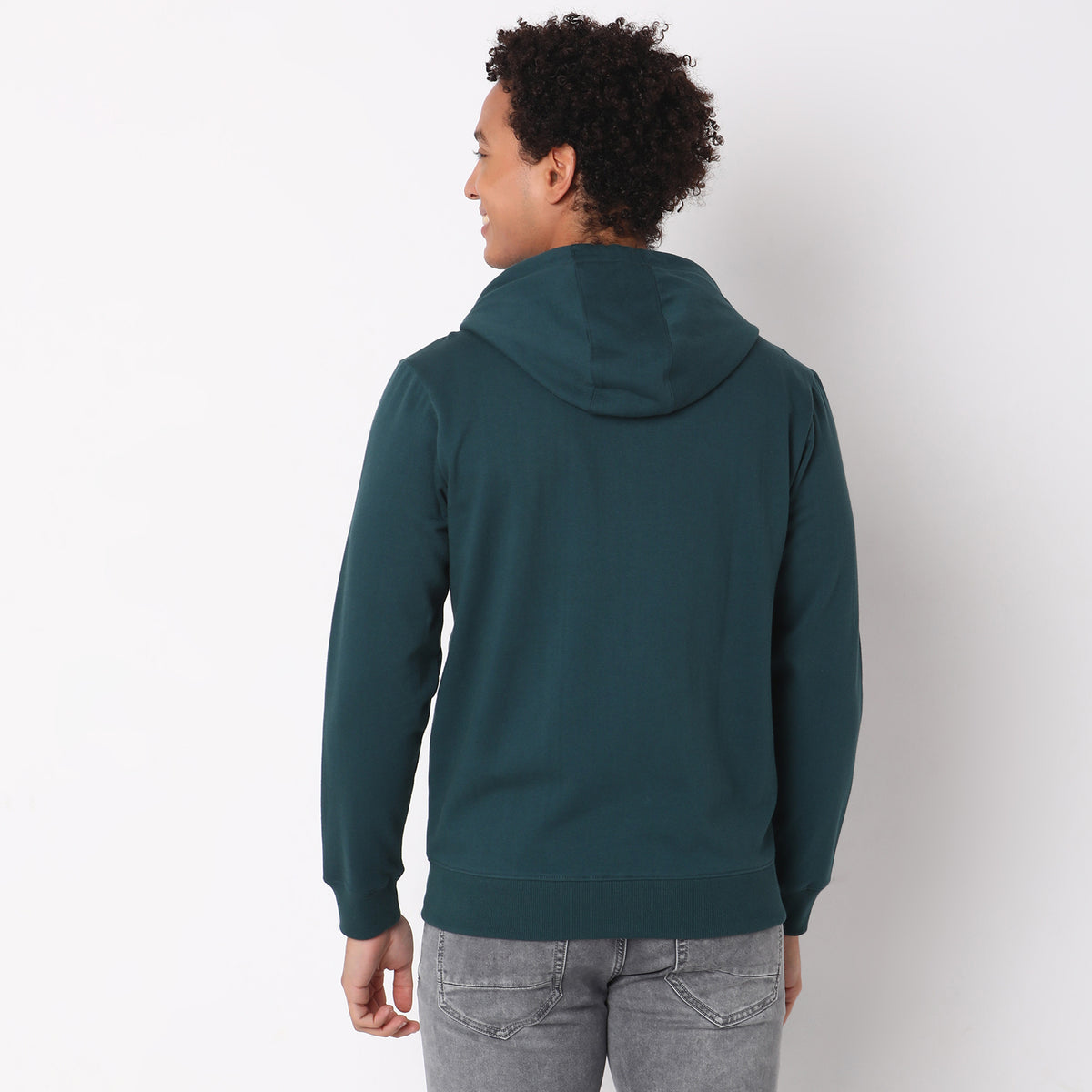 Regular Fit Solid Sweatshirt