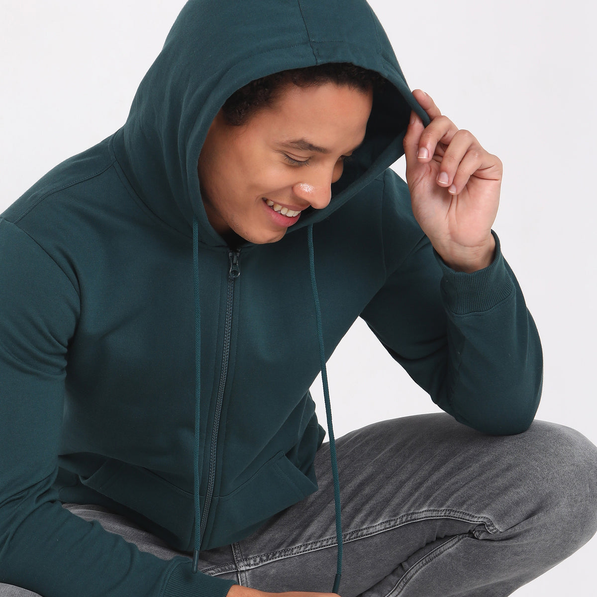 Regular Fit Solid Sweatshirt